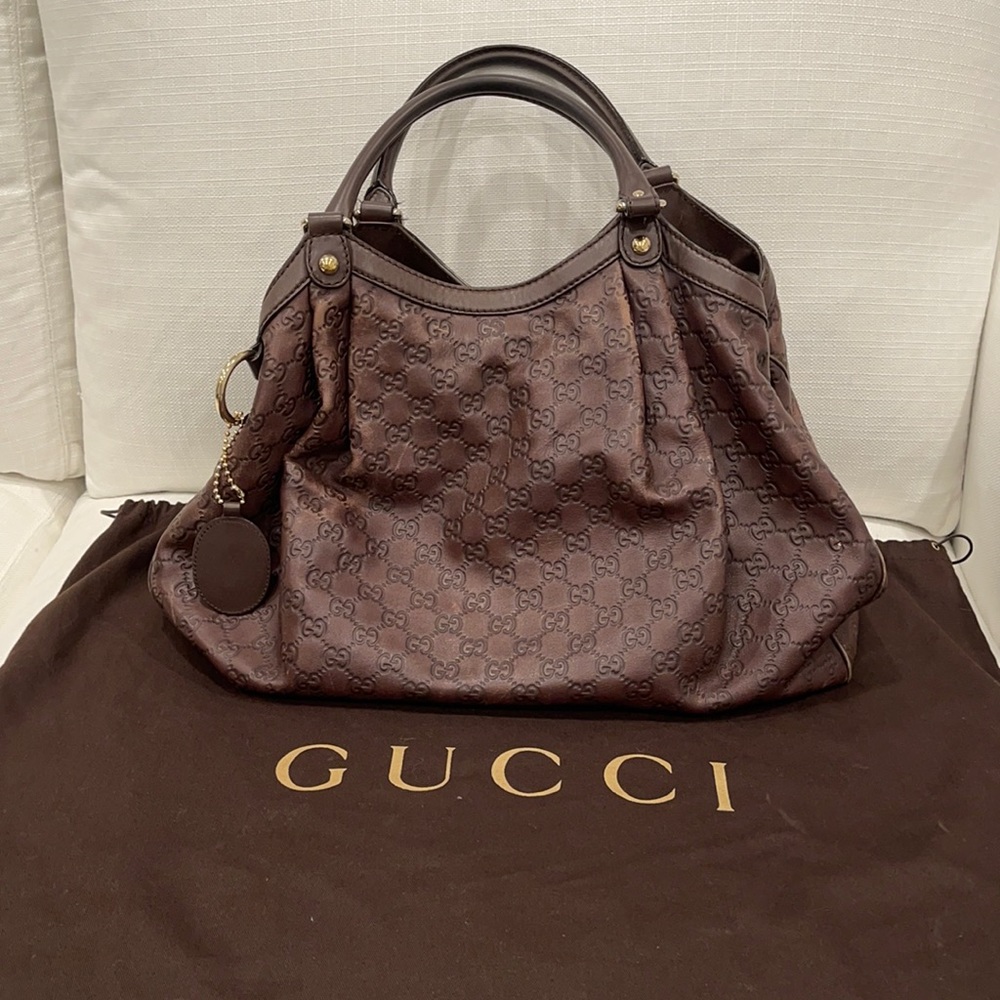 Gucci Guccissima Sukey Large Tote